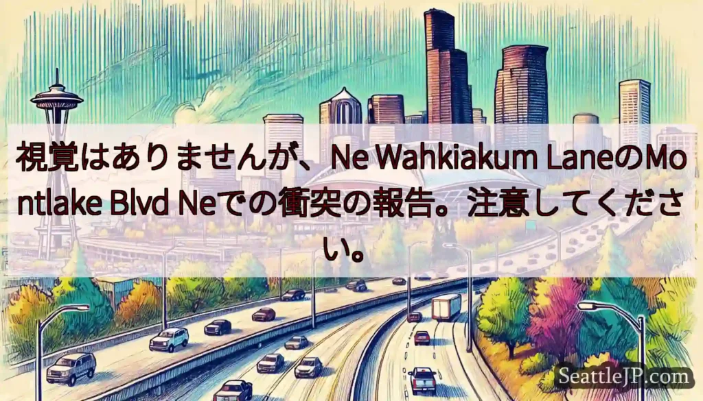 視覚はありませんが、Ne Wahkiakum LaneのMontlake Blvd
