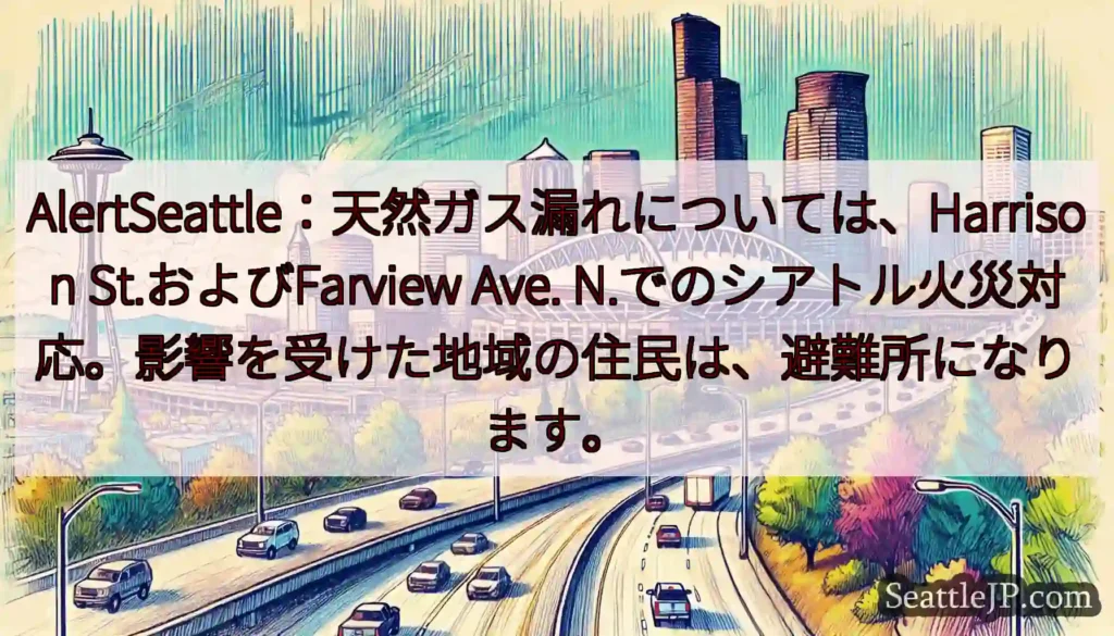 AlertSeattle：天然ガス漏れについては、Harrison St.およびFarview