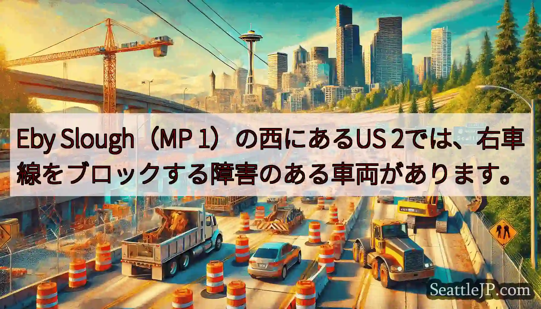 Eby Slough（MP 1）の西にあるUS