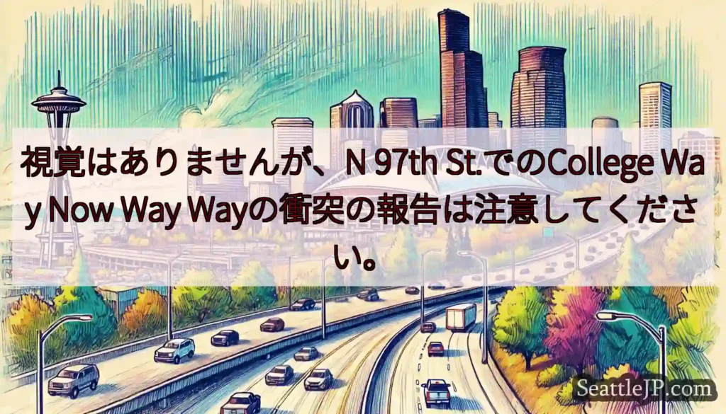 視覚はありませんが、N 97th St.でのCollege Way Now Way