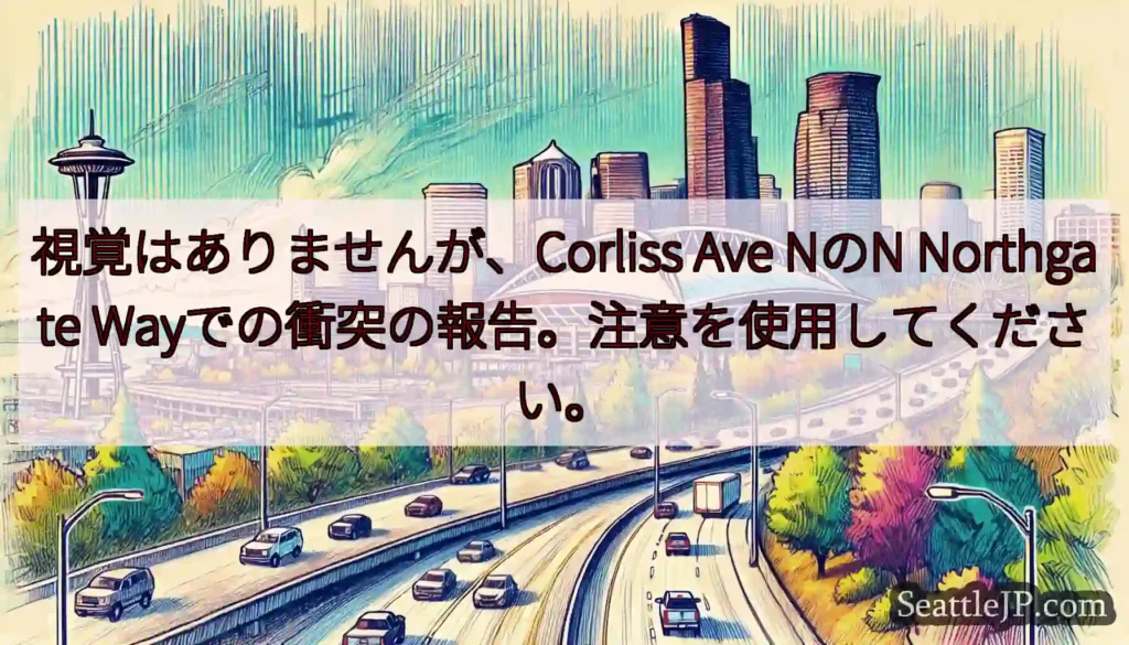 視覚はありませんが、Corliss Ave NのN Northgate