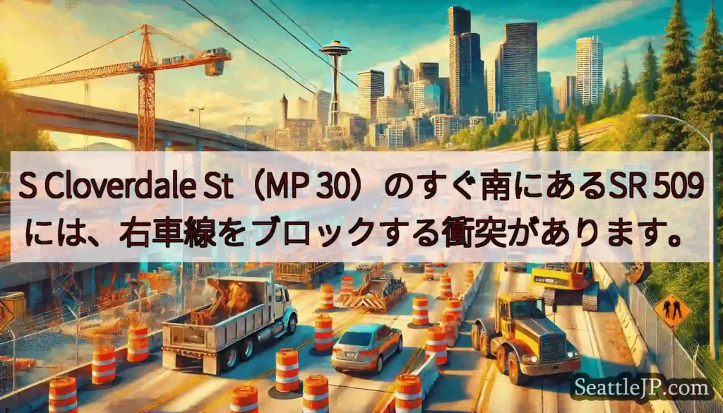 S Cloverdale St（MP 30）のすぐ南にあるSR