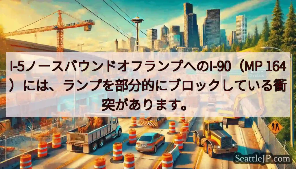I-5ノースバウンドオフランプへのI-90（MP