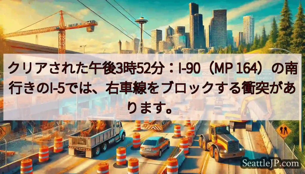 クリアされた午後3時52分：I-90（MP