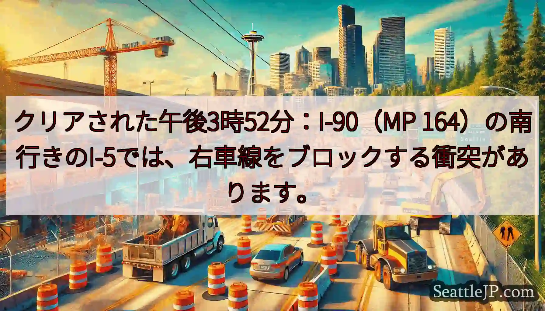 クリアされた午後3時52分：I-90（MP