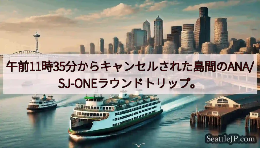 午前11時35分からキャンセルされた島間のANA/SJ-ONEラウンドトリップ。https://ws