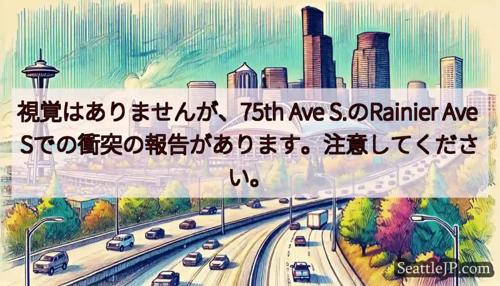 視覚はありませんが、75th Ave S.のRainier Ave