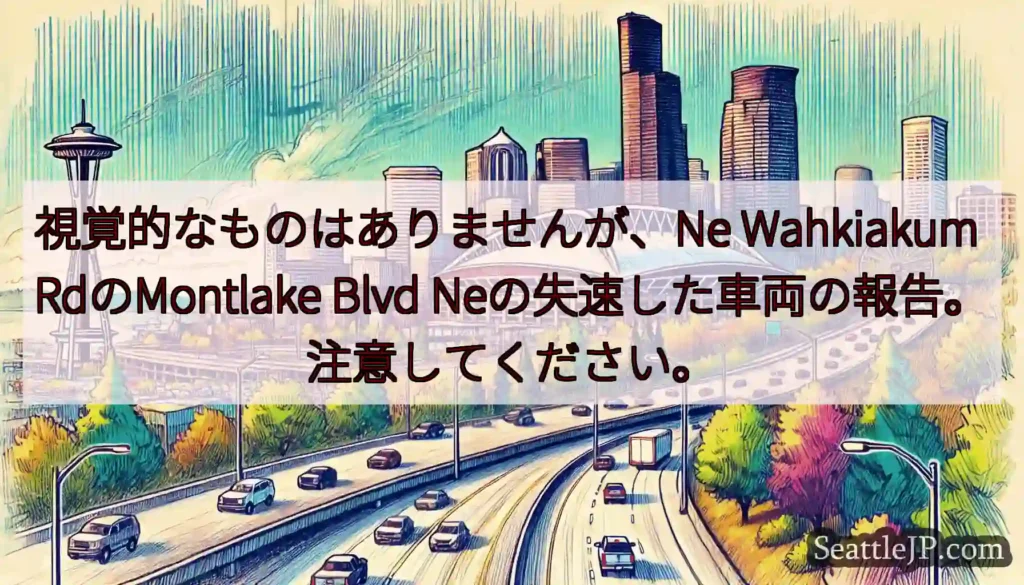 視覚的なものはありませんが、Ne Wahkiakum RdのMontlake Blvd