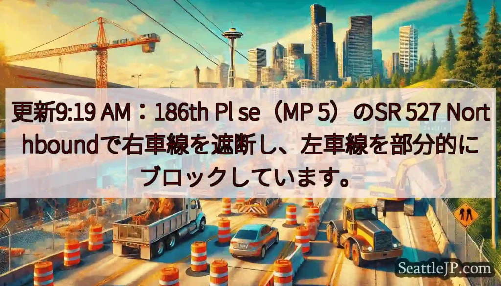 更新9:19 AM：186th Pl se（MP 5）のSR 527