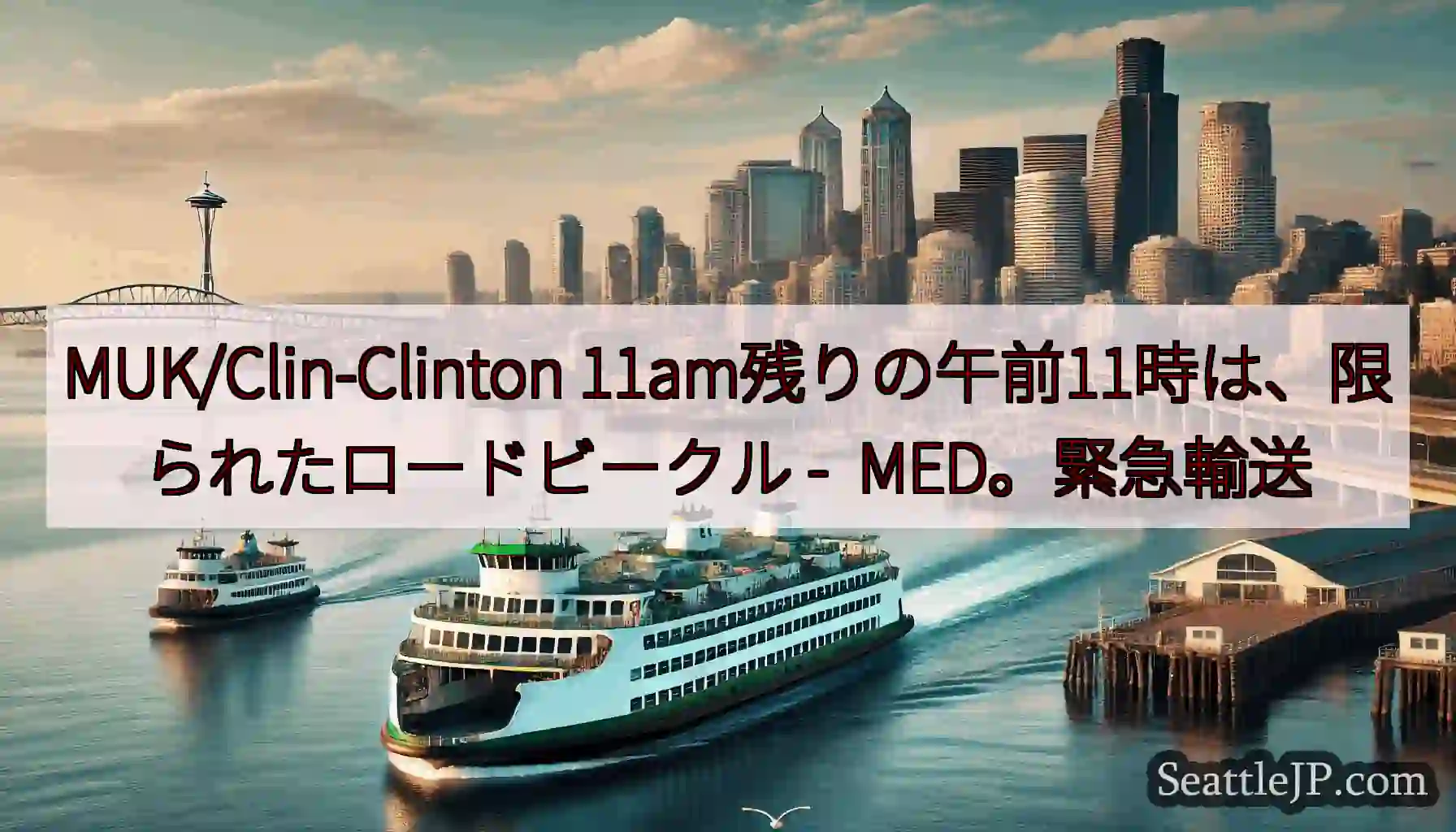 MUK/Clin-Clinton 11am残りの午前11時は、限られたロードビークル -