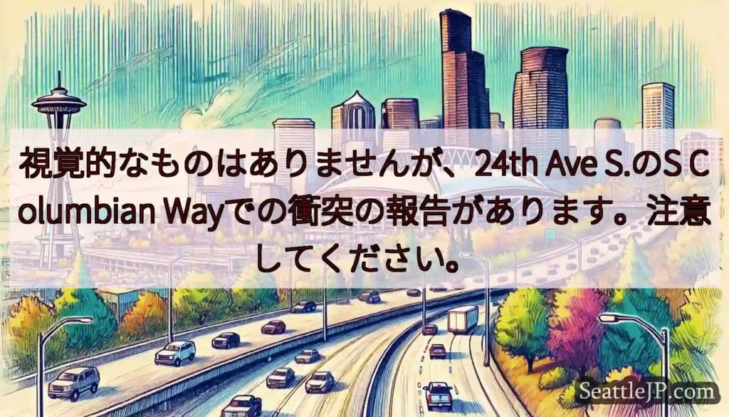 視覚的なものはありませんが、24th Ave S.のS Columbian