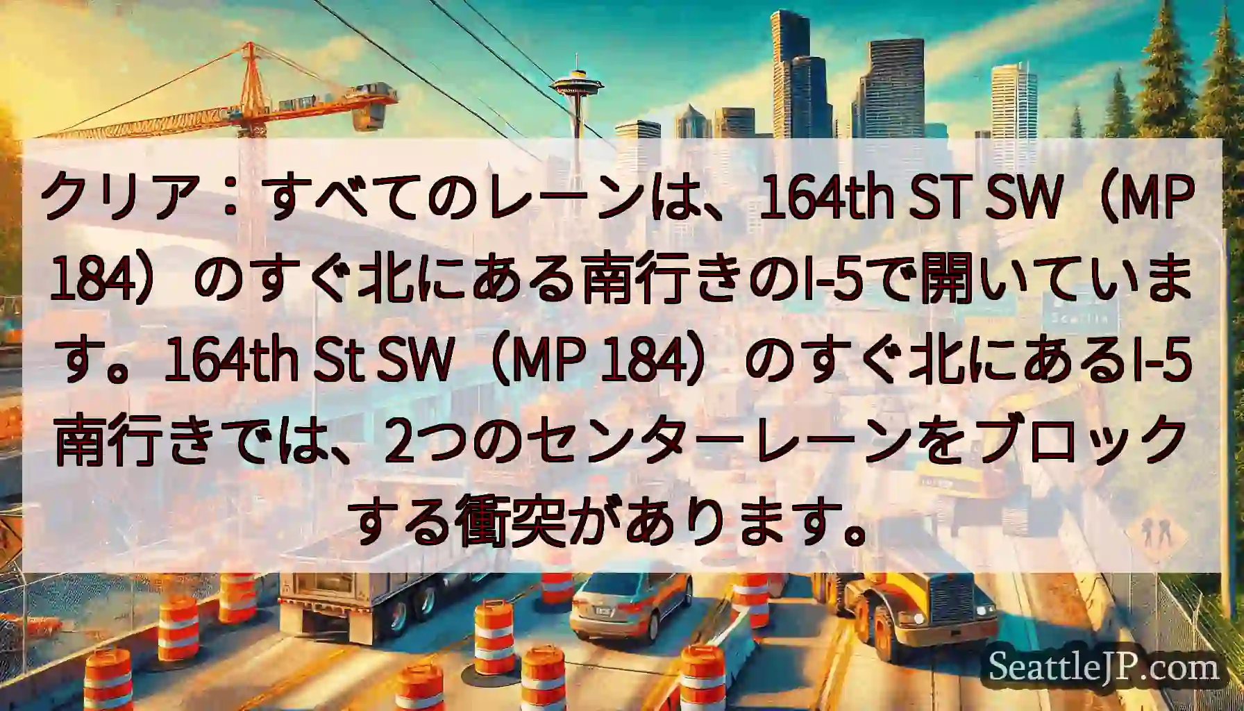 クリア：すべてのレーンは、164th ST SW（MP