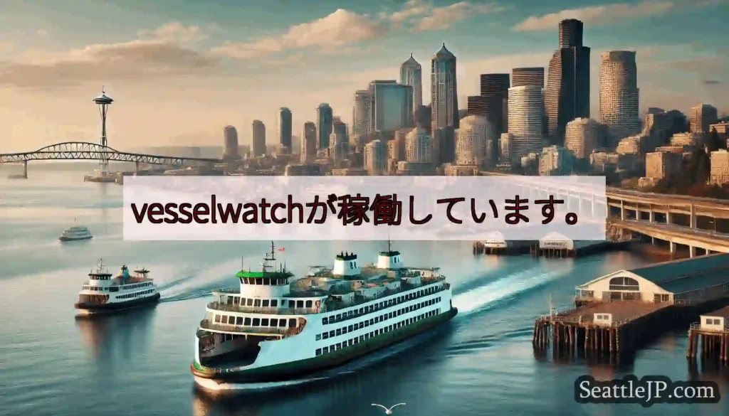 vesselwatchが稼働しています。https://wsdot.com/ferries/sche