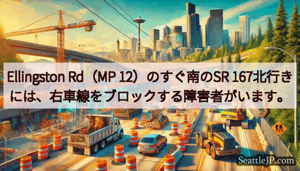 Ellingston Rd（MP 12）のすぐ南のSR