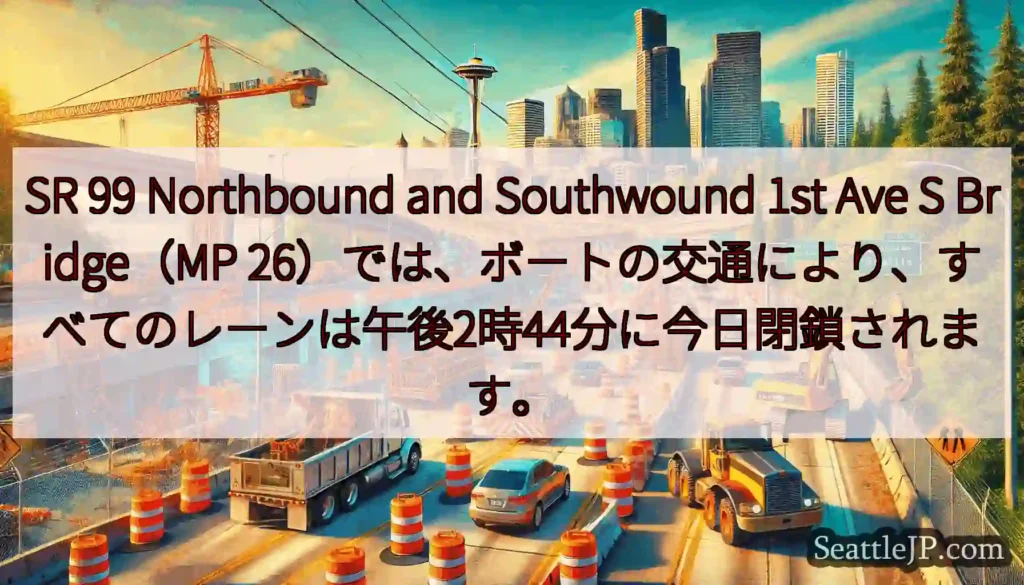 SR 99 Northbound and Southwound 1st Ave S