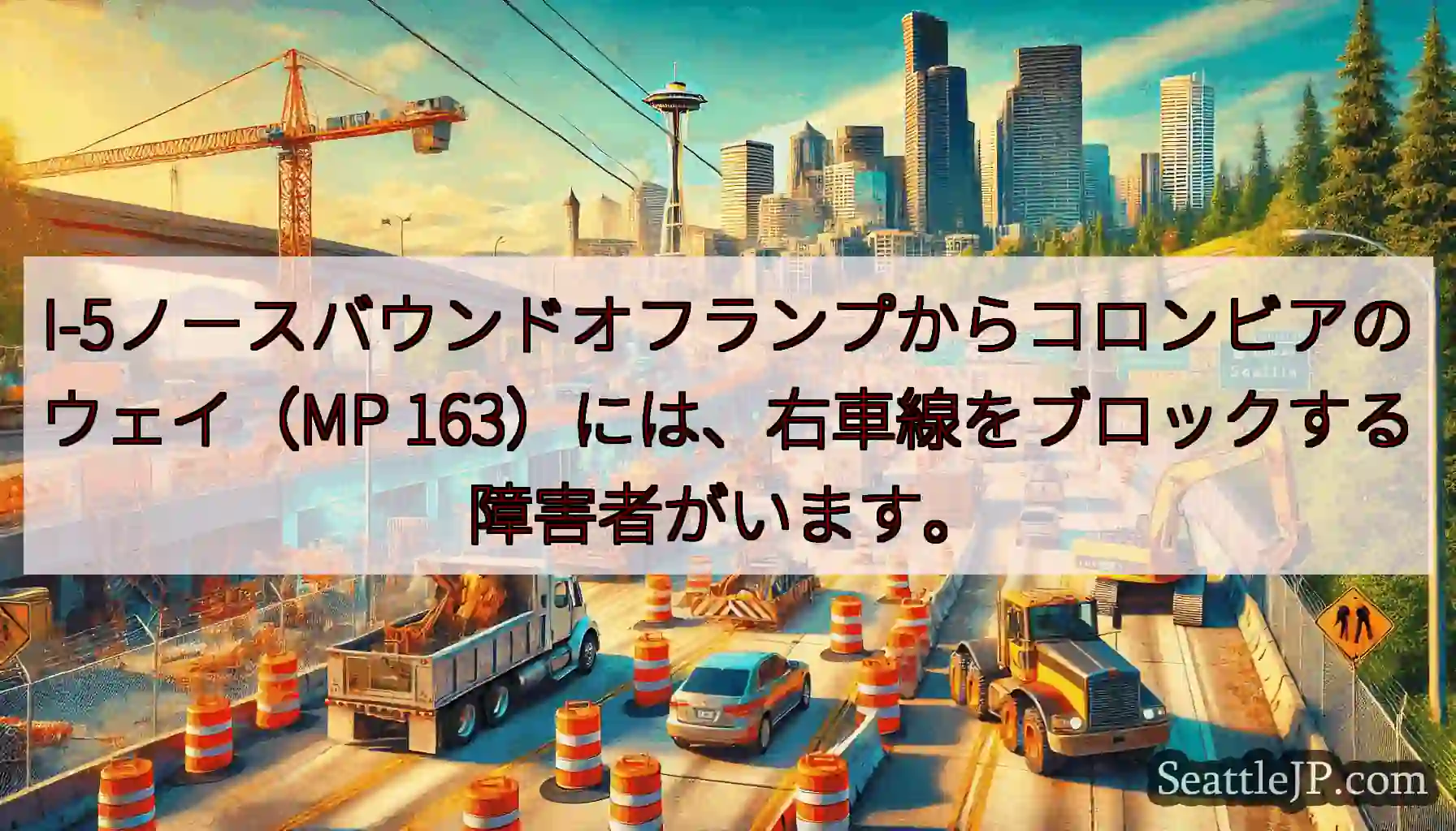 I-5ノースバウンドオフランプからコロンビアのウェイ（MP