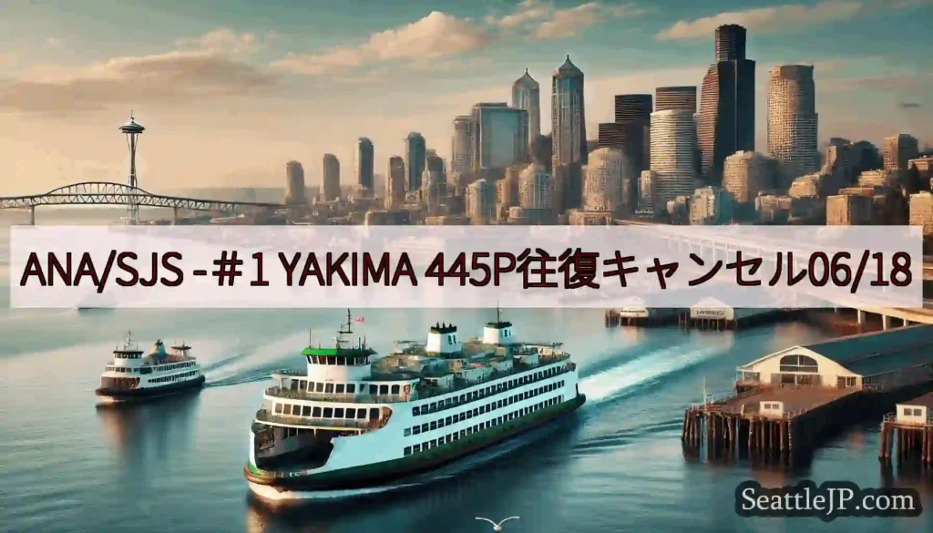 ANA/SJS -＃1 YAKIMA 445P往復キャンセル06/18