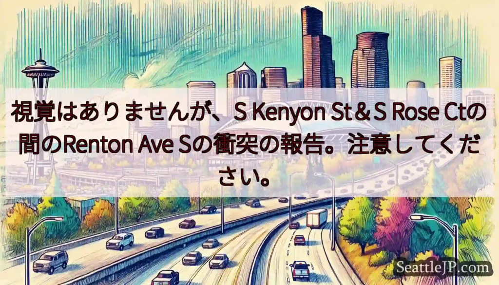 視覚はありませんが、S Kenyon St＆S Rose Ctの間のRenton Ave
