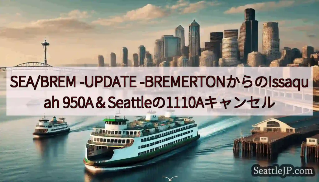 SEA/BREM -UPDATE -BREMERTONからのIssaquah