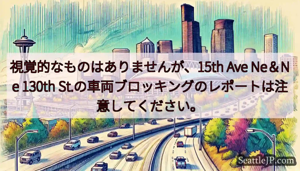 視覚的なものはありませんが、15th Ave Ne＆Ne 130th