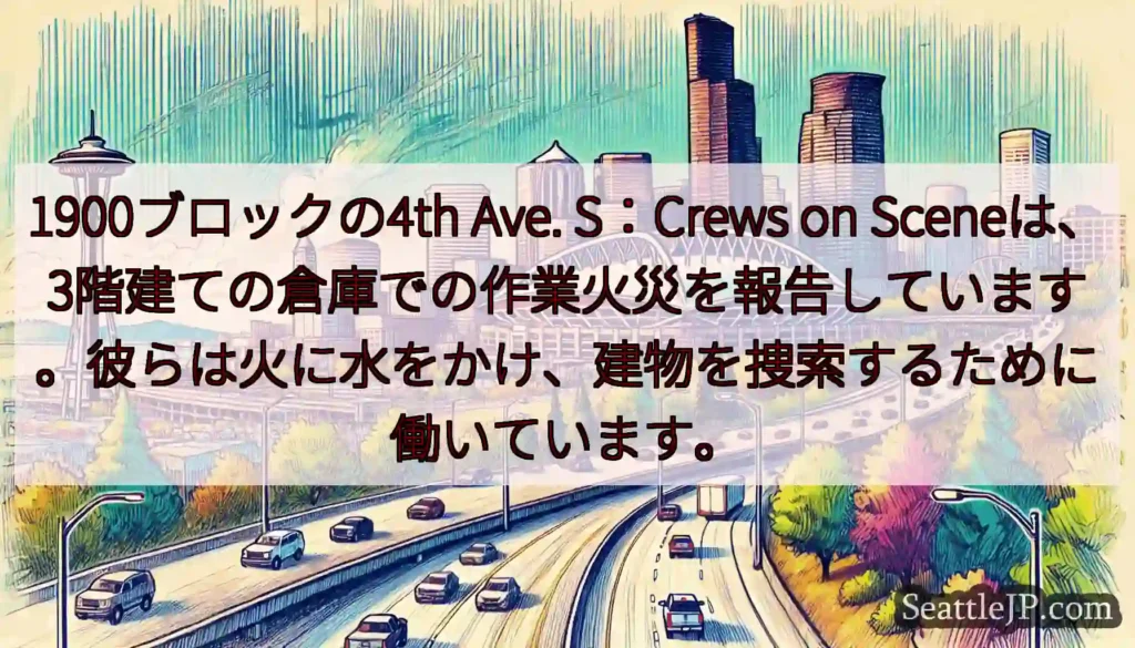 1900ブロックの4th Ave. S：Crews on