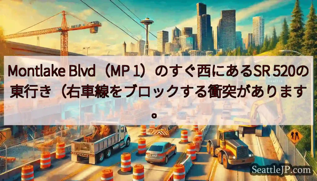 Montlake Blvd（MP 1）のすぐ西にあるSR