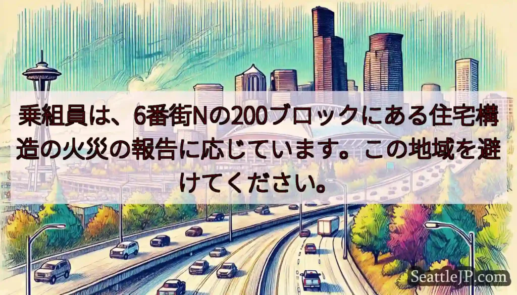乗組員は、6番街Nの200ブロックにある住宅構造の火災の報告に応じています。この地域を避けてください