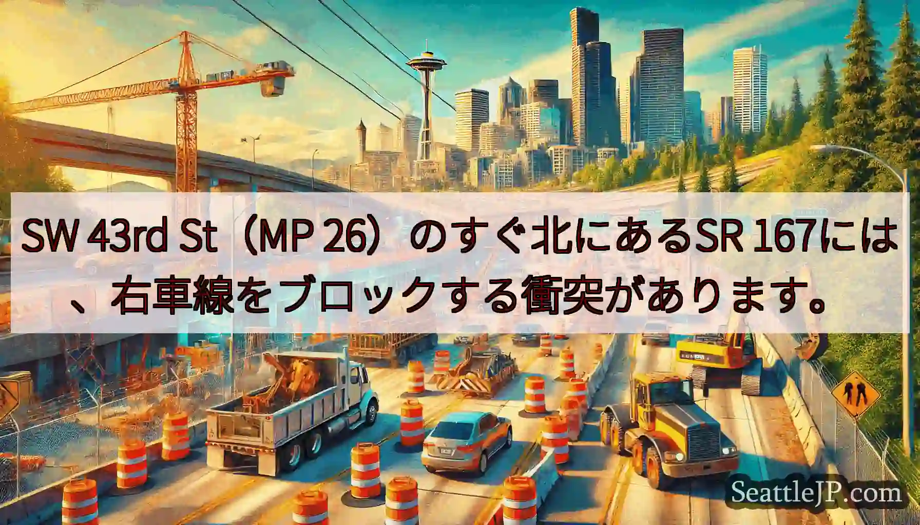 SW 43rd St（MP 26）のすぐ北にあるSR