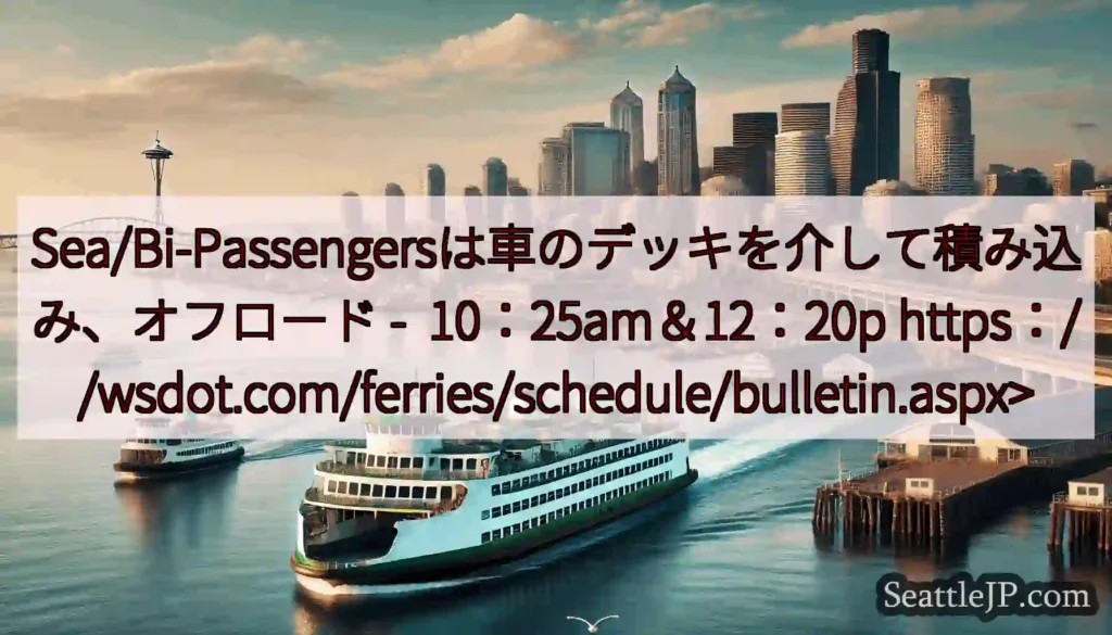 Sea/Bi-Passengersは車のデッキを介して積み込み、オフロード -