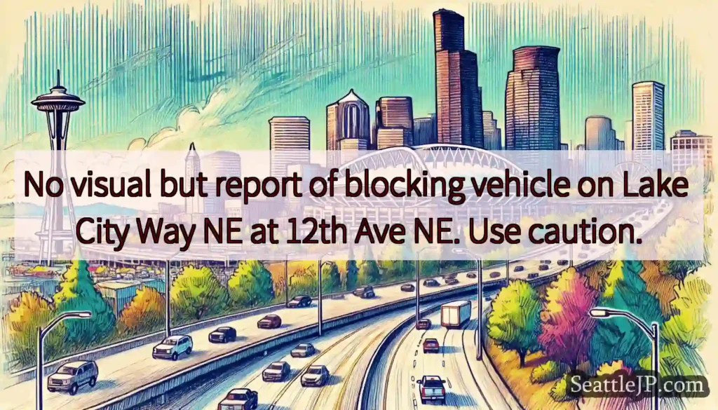 No visual but report of blocking vehicle on Lake