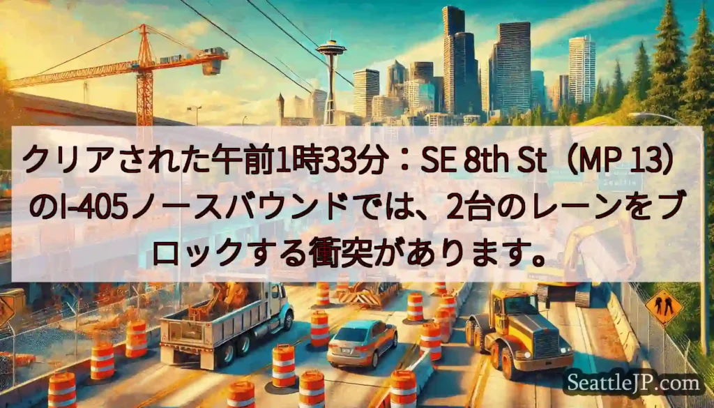 クリアされた午前1時33分：SE 8th St（MP