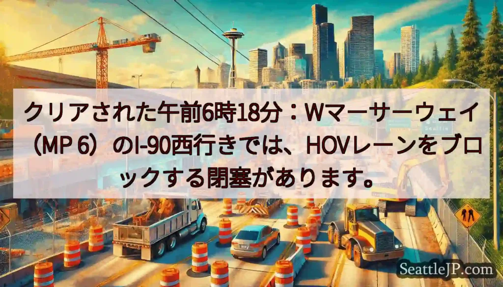 クリアされた午前6時18分：Wマーサーウェイ（MP
