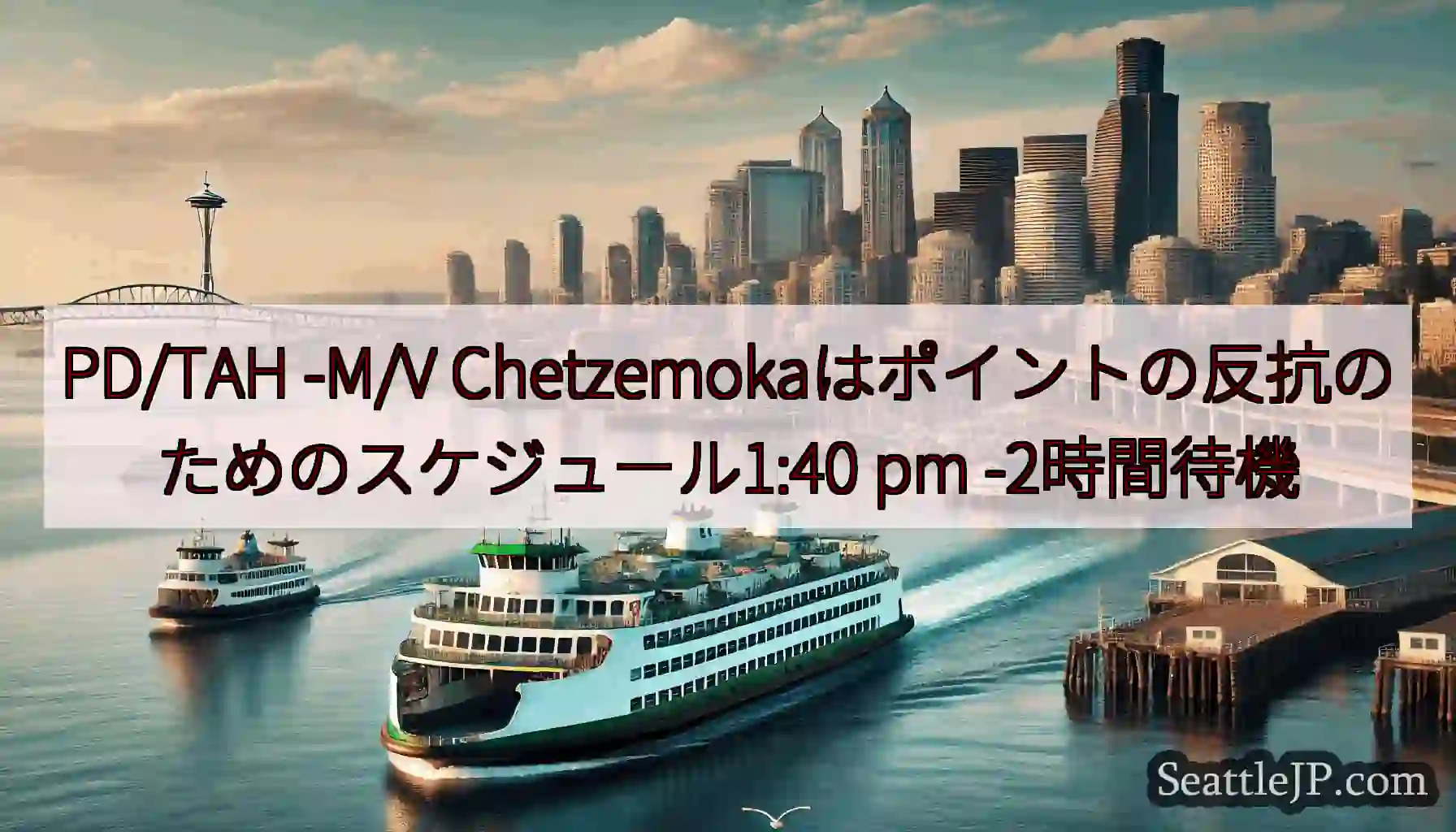 PD/TAH -M/V Chetzemokaはポイントの反抗のためのスケジュール1:40 pm