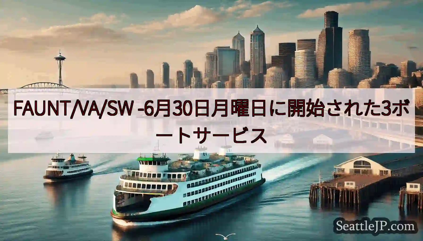 FAUNT/VA/SW -6月30日月曜日に開始された3ボートサービス