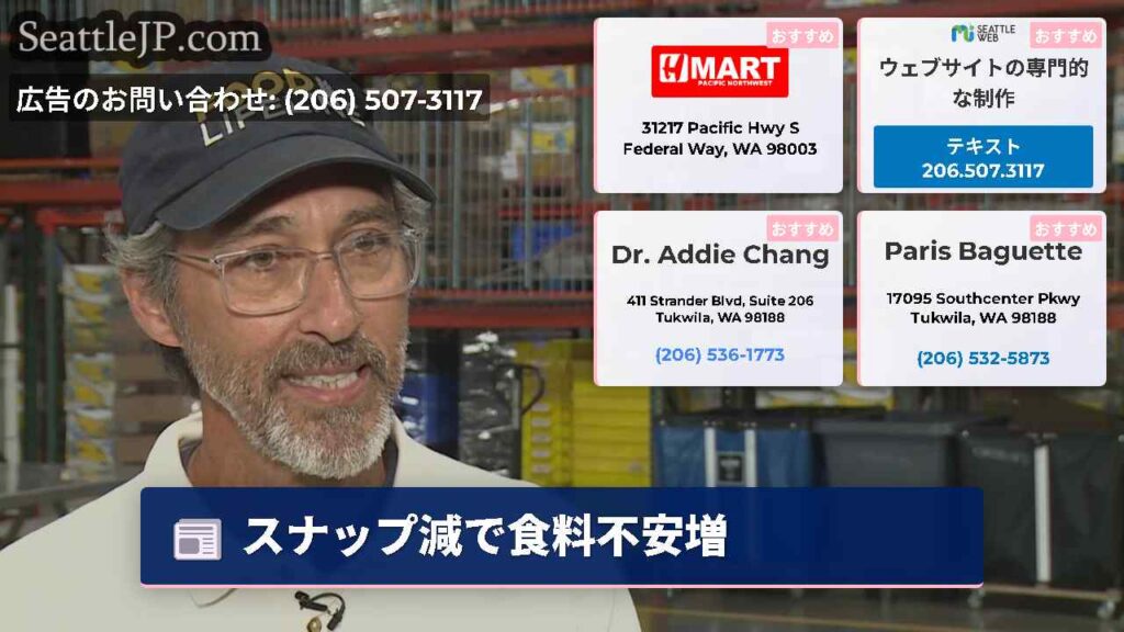 スナップ減で食料不安増