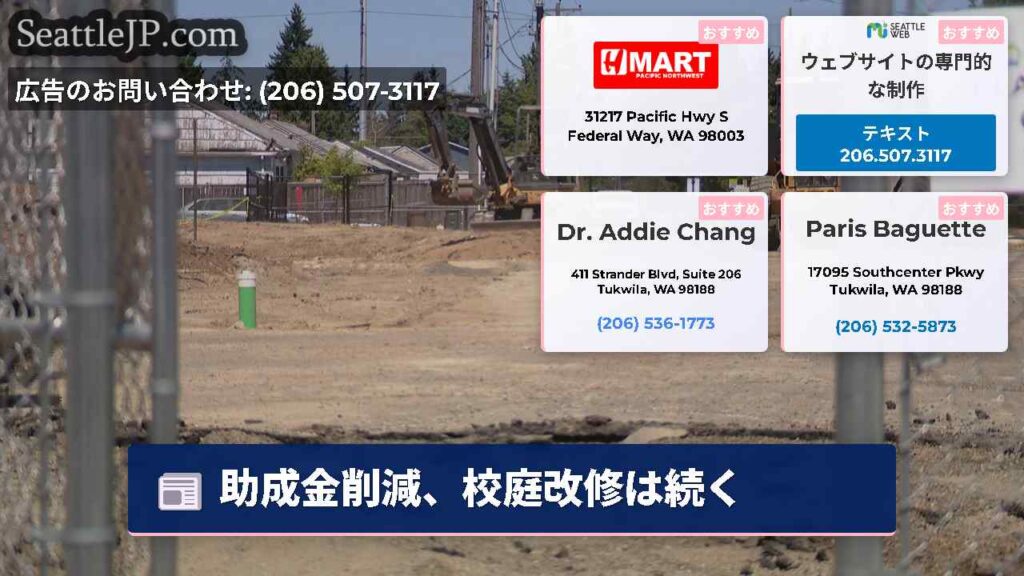助成金削減、校庭改修は続く