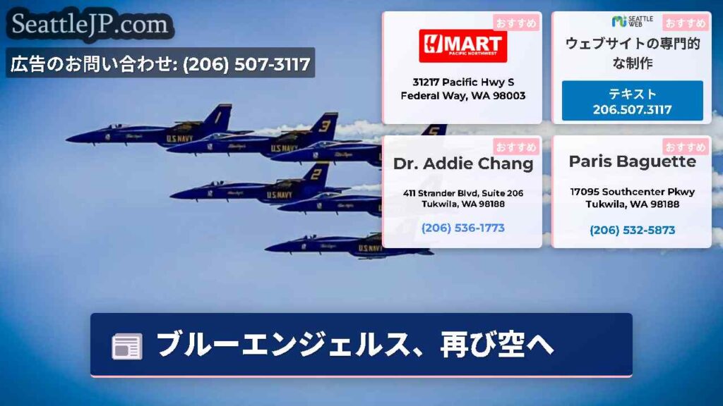 ブルーエンジェルス、再び空へ