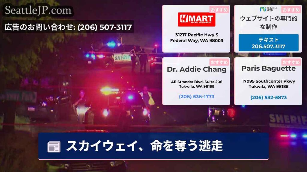 スカイウェイ、命を奪う逃走