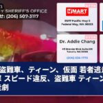 盗難車、ティーン、仮面 若者逃走、衝撃 スピード違反、盗難車 ティーン、逃走劇