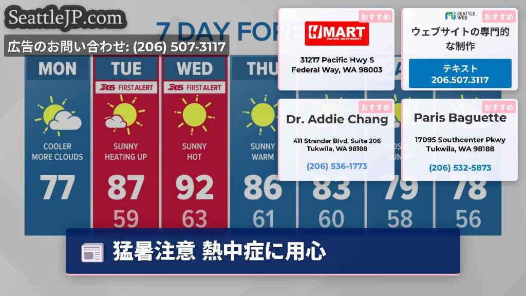 猛暑注意 熱中症に用心