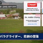 パラグライダー、悲劇の墜落