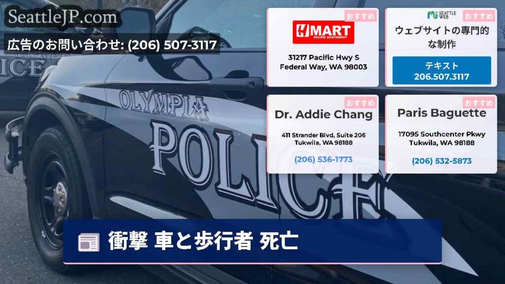 衝撃 車と歩行者 死亡