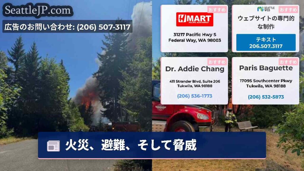 火災、避難、そして脅威