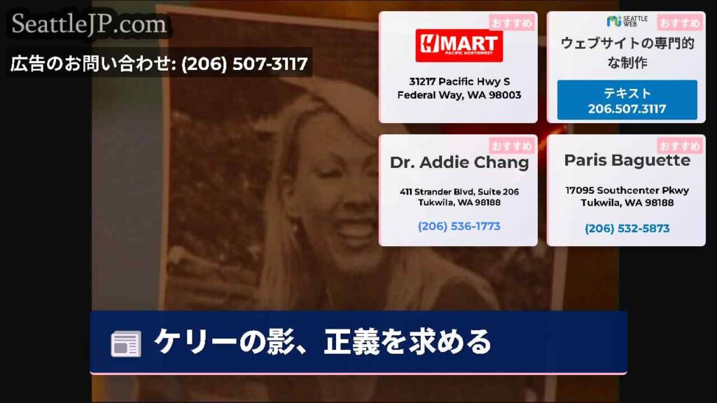 ケリーの影、正義を求める