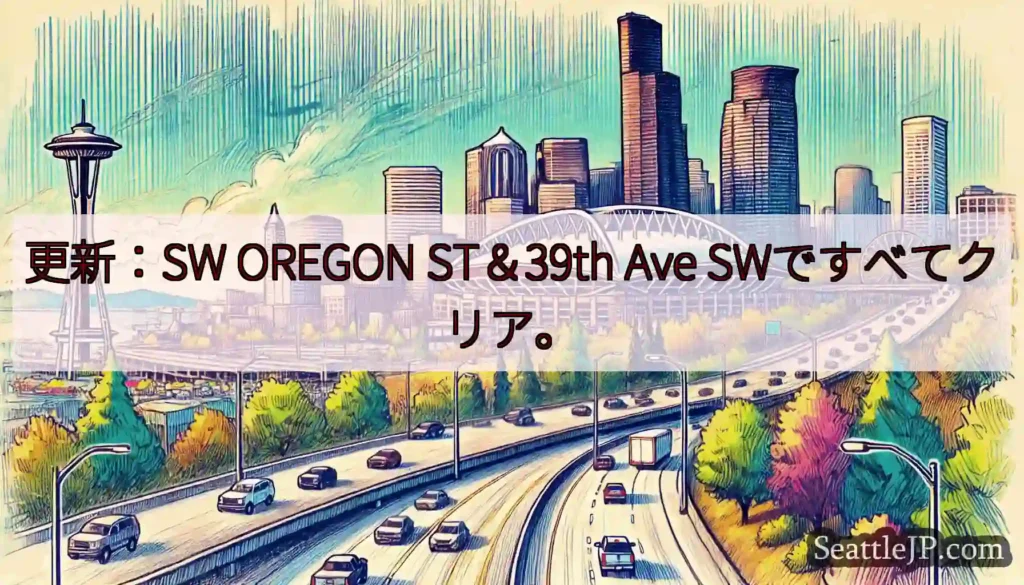 更新：SW OREGON ST＆39th Ave SWですべてクリア。