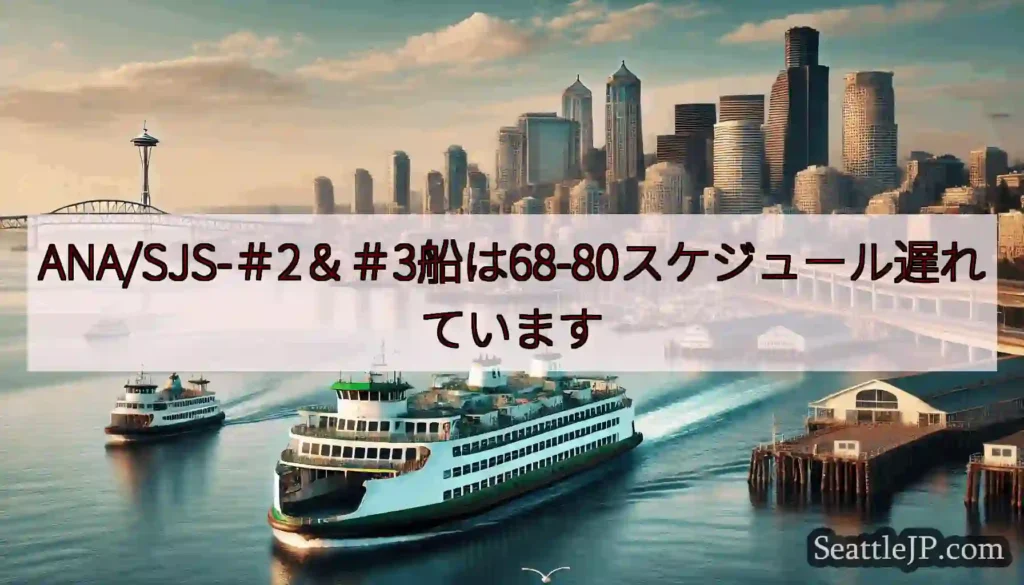 ANA/SJS-＃2＆＃3船は68-80スケジュール遅れています