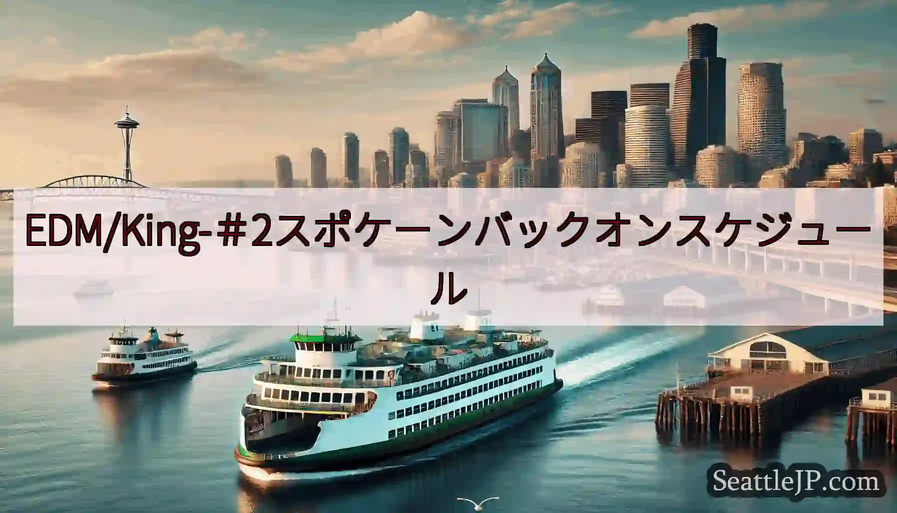 EDM/King-＃2スポケーンバックオンスケジュールhttps://wsdot.com/ferri