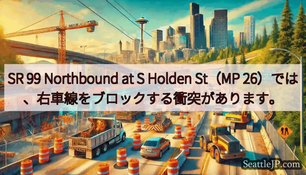SR 99 Northbound at S Holden St（MP