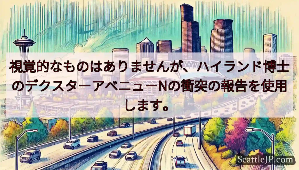 視覚的なものはありませんが、ハイランド博士のデクスターアベニューNの衝突の報告を使用します。