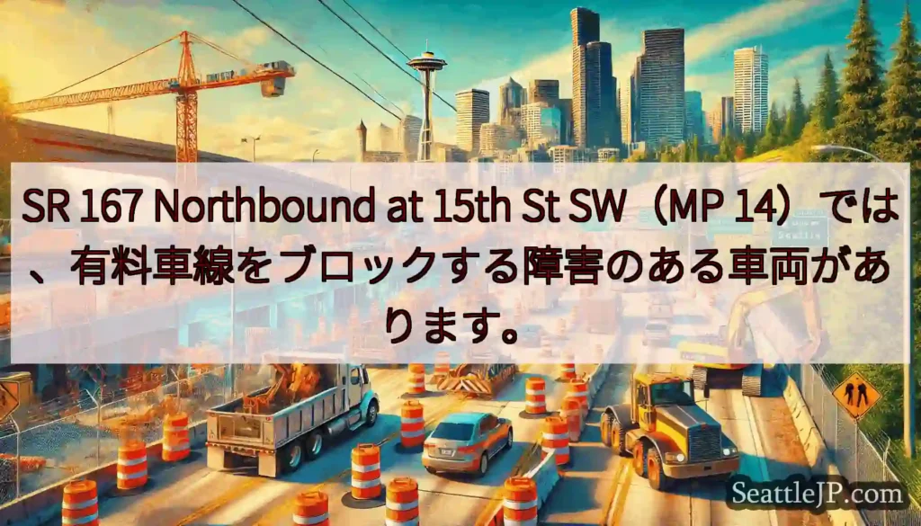 SR 167 Northbound at 15th St SW（MP